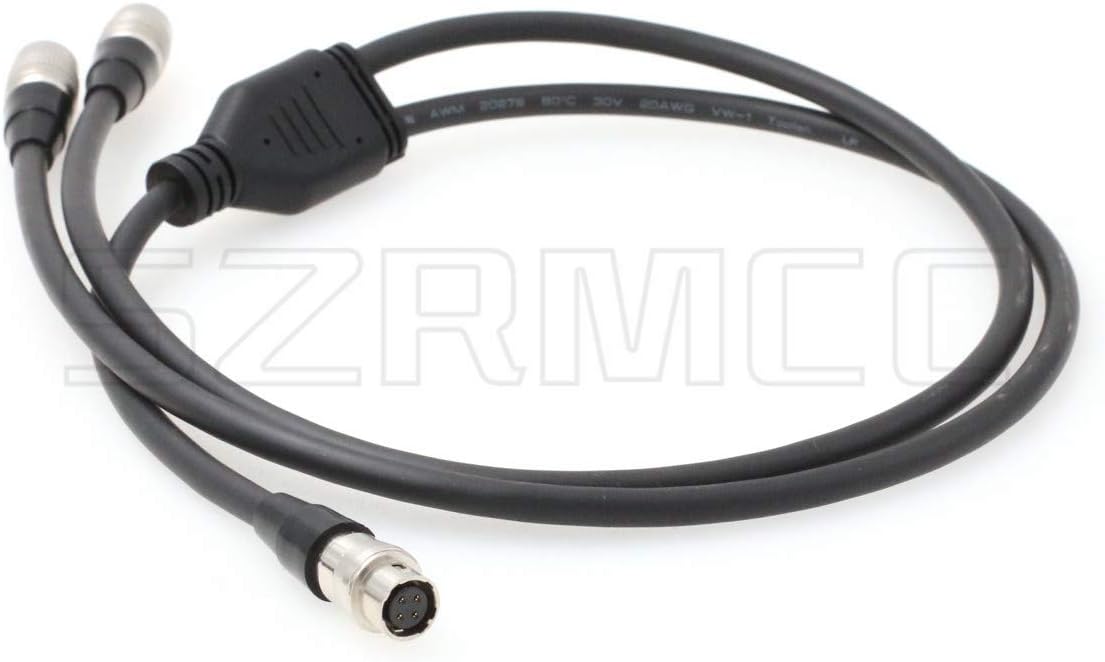 SZRMCC Hirose 4 pin Female to Dual Hirose 4 pin Male Y Distribution Cable for Recorder Zoom F4 F8 Sound Devices 688 644 633 - Image 5