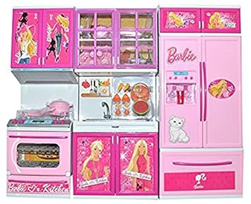Buy Halo Nation Barbie Kitchen Play Set With Refrigerator Cook