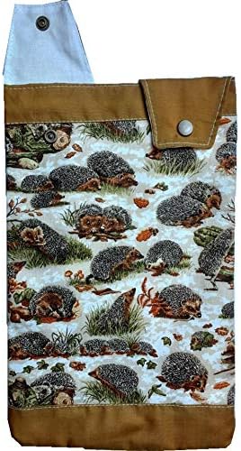 Catheter Leg Bag Holder. Cover. Hedgehogs, Multicoloured, For the catheter bag of 500ml-900ml capacity