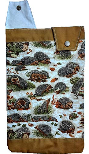 Catheter Leg Bag Holder. Cover. Hedgehogs.
