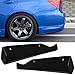 Rear Bumper Lip Compatible with 2011-2014 Subaru Impreza 4 Door Sedan Only, HT Style Black PU Rear Lip Finisher Under Chin Spoiler Underspoiler Splitter Underbody Bumper Fascia by IKON MOTORSPORTS