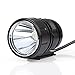 Bright Rechargeable LED Bike Light Headlight bike headlight Combination (Black)