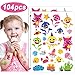 Baby Cute Shark Party Supplies Temporary Tattoos for Kids 104 Tatoos Party Favors & Birthday Party Decorations