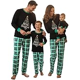 Urkutoba Matching Family Christmas Pajamas Set - Xmas Sleepwear PJs