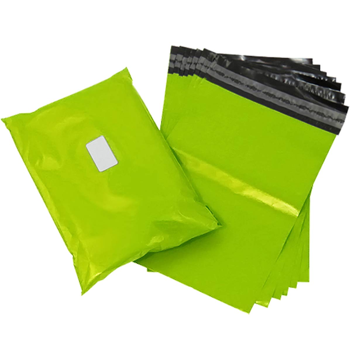 Colour Mailing Poly Postal Self Seal Bags Postage Packaging Assorted Mailers Posting Shipping Package Bags (6x9" (165x230mm), Neon Green, 50)