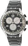 Swatch Irony Night Attack Black Dial Aluminium Men's Watch YYS4026AG