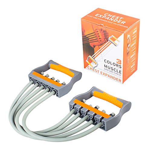 TOCO FREIDO Latex Vertical Chest Expander 5 Tubes Ajustable Strength Expander Muscle Exercise Bands Upper Body Trainer TOCO FREIDO Latex Vertical Chest Expander 5 Tubes Ajustable Strength Expander Muscle Exercise Bands Upper Body Trainer