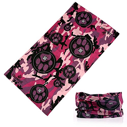 9PCS & 6PCS Multifunctional Stretchable Sport & Casual Headwear, Headband Scarf Bandanna Headwrap Mask Neckwarmer & More 12-in-1