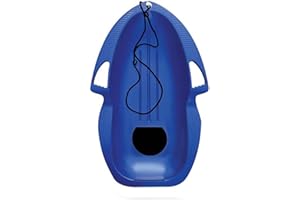 Paricon Flexible Flyer 39" Spitfire Lightweight Kids Downhill Snow Sled with Tow Rope & Handles, Ages 4 And Up, Easy to Carry Up Hills, Blue