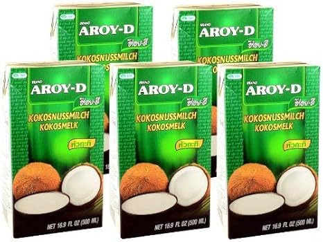 Aroy-D - Kokosmilch - 5er Pack (5 x 500ml)