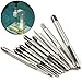 10 Pcs Micro Taps Metric Straight Flute Hand Tap Sets, High Speed Steel Machine Tap Sets for Clocks and Watches Tapping By STARVAST Size M1-M3.5