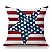 Vovotrade Home Decor Ornate Sofa Waist Throw Cushion Cover Pillow Case Independence Day American Flag Patriotic Design July 4th 45cmx45cm (C)