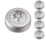 5 Pack Ipow LED Battery-powered Wireless Night Light Stick Tap Touch Lamp Stick-on Push Light for Closets, Cabinets, Counters, or Utility Rooms,Cordless Touch Light,Batteris Not Included (Tools &amp; Home Improvement)