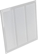 EUROPLAST 300x300mm White Metal Air Vent Grille With Insect Mesh view 7