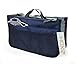 HOXIS Purse Organizer Insert Handbag Organzier Bag in Bag (Navy)