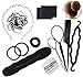 11 Pcs Hair Braid Tool Hair Styling Accessories Kit Set Bun Maker - Hair Styling Accessories Kit Set for DIY for Styling Accessories for Girls or Women