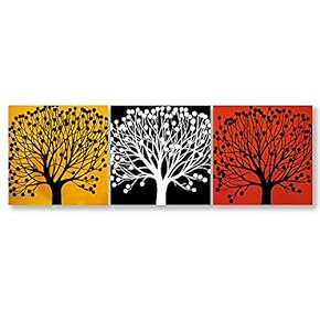 Wall26-3 Panel Canvas Wall Art- Elegant Flowers-Giclee Painting Wall Bedroom Living Room Home Decoration - 12"x12"x3 Panels