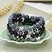 Milacolato 4Pcs Natural Stone Bead Bracelet for Girls Women Lucky Healing Bracelet (paw+heart)