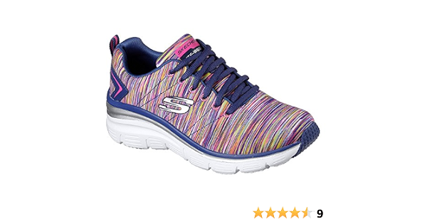 Skechers moda ajuste Art Rage mujeres zapatillas, Azul (Azul  marino/multicolor), 39 EU : Amazon.es: Zapatos y complementos