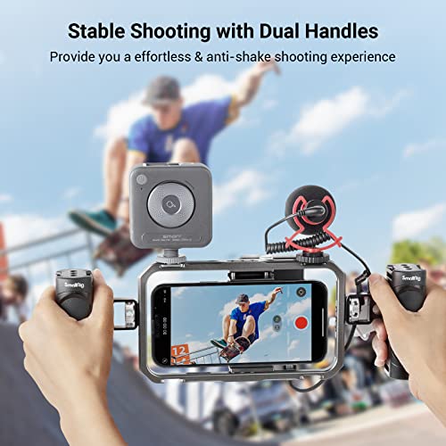 SmallRig Phone Cage Video Rig for iPhone 13 12 11 Pro Max, Universal