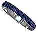 Sophistikitty Hinged Bangle: with 4 Rows of Beautiful Sparkly Crystals - Deep Blue - 10mm in Width