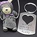 O.RIYA Stainless Steel Father Daughter Keychain Necklace Set