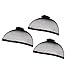 Wig Cap - 3 Pack of Elastic Nylon Black Mesh Net for Kids, Men, and Women, Long and Short Hair