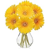 Briful Gerbera Daisy Artificial Flowers,Realistic