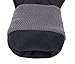 ANDORRA Boy's Premium Quilted Waterproof Ski Mittens,S,Black