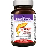 New Chapter Fish Oil Supplement - Wholemega Wild Alaskan Salmon Oil with Omega-3 + Vitamin D3 + Astaxanthin + Sustainably Caught - 120 Count