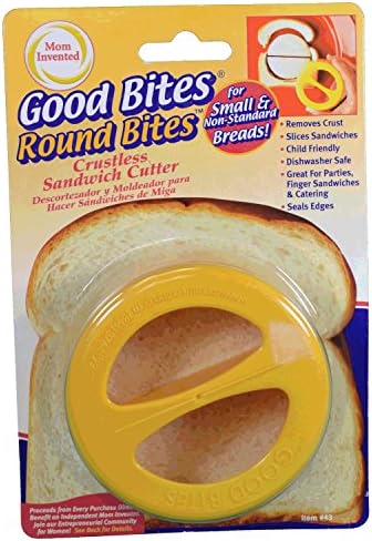 Good Bites Round Crustless Sandwich Cutter Removes Bread Crust