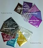 Lot of 11 of 1 Gram Samples MICA & MATTE DIY Soap Making Shimmers & Dull/Flat Pigment Colorants BLACK White BROWN Silvery WHITE Reddish BLUE Gold VIOLET Purple PLUM Ultramarine Cosmetic Powders