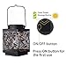Kircust Solar Lantern Outdoor Hanging Solar Lights, Vintage Flickering Table lamp with Handle- Butterfly and Dragonfly Pattern Decorative for Patio,Yard, Pathway, Porch, Garden, 2 Pack