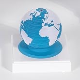 Desk Calendar 2026 3D Earth Time Piece Tear Away Memo Pad with Inspirational Daily Notes, 365-Day Paper Sculpture Planning Ca