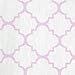 Trend Lab 100% Cotton Orchid Bloom Quatrefoil Fitted Crib Sheet, Purple/White