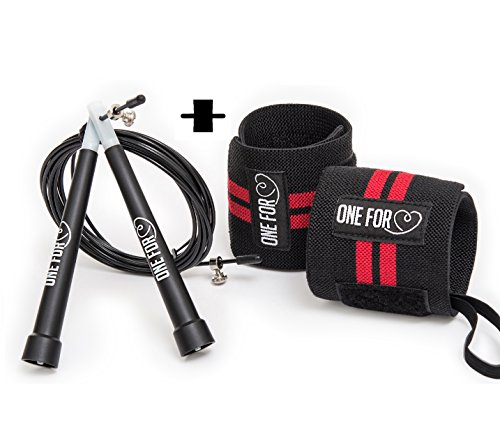 Crossfit jump rope comes with wrist wraps necessary for…