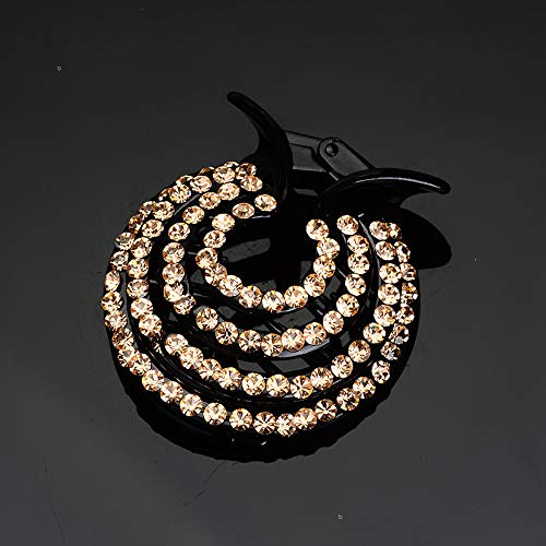 WensLTD Clearance! Women Girls Hair Clips Nest Rhinestone Hairpin Ponytail Bun Holder Accessory (C)