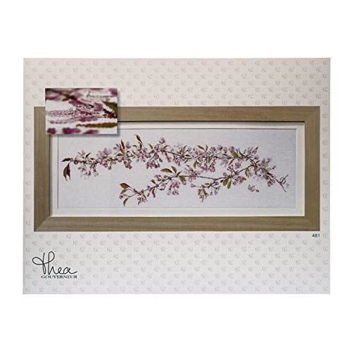 Thea Gouverneur 481A Japanese Blossom on 18 Count Aida, Counted Cross Stitch Kit, 31.5-Inch-by-10.6-Inch