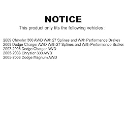 Front Rear Wheel Bearing & Hub Assembly Kit For