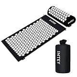 INTEY Acupressure Mat & Pillow Set Back &Neck Pain Relief Massage Mat with Carry Bag