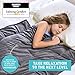 Calming Comfort Weighted Blanket by Sharper Image- A Heavy Blanket| 6 lbs, 41 in x 60 in, Grey