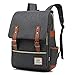 HITOP Preppy Style Casual Unisex Waterproof Oxford School Backpack Rucksack (Black)