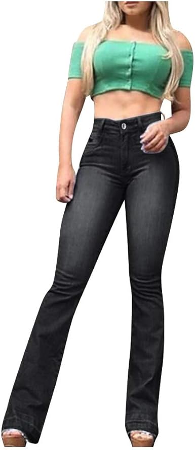 mid waist flare jeans