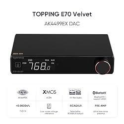TOPPING E70 VELVET AK4499EX DAC XMOS XU316 DSD512
