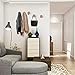 Wall Mounted Wooden Coat Hook Hat Hanger,INHDBOX 【5 Pcs】 Vintage Minimalist Organizer Craft Hat Rack Hooks