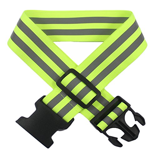 YUNYILAN Reflective Elastic Belt or Sash, Military Heritage Style Glow Belt, Running Walking Motorcycling and Outdoor Sports Safety Glow Belt，Adjustable - Thumbnail 5