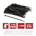 BuyCheapCables® 4" Black Nylon Cable Zip Ties Self Locking 2.5mm Tensile Strength 18lbs, 100-Pack