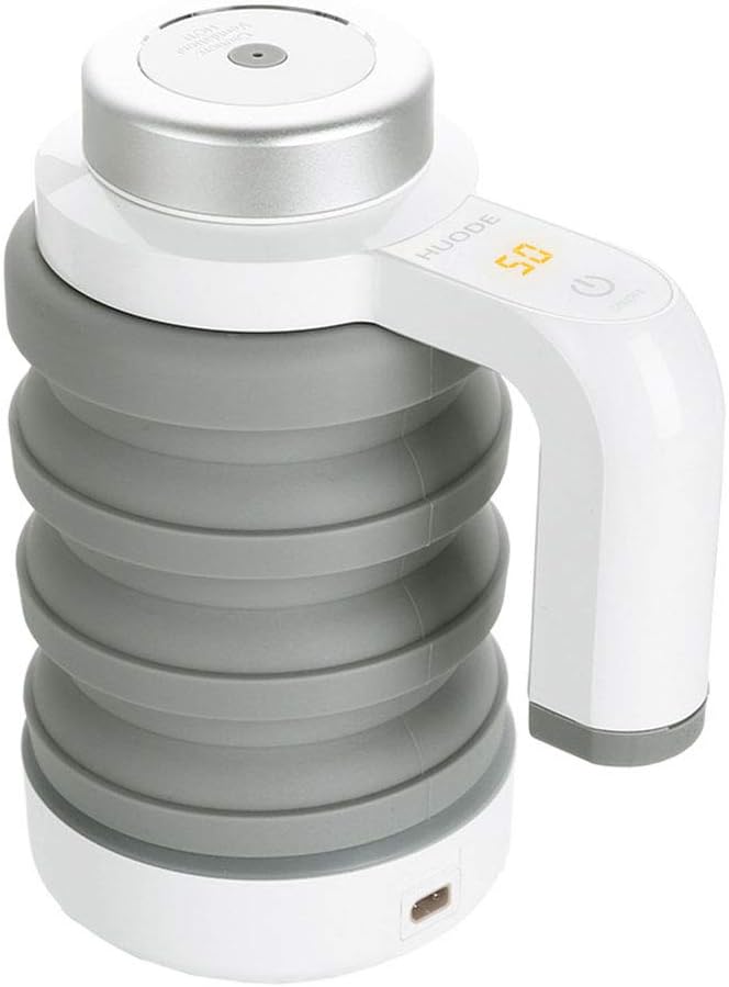 RSTJSjek Car Heating Kettle, Portable Foldable Electric