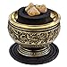 Alternative Imagination Premium Bundle of Black Carved Brass Incense Holder with Myrrha Incense