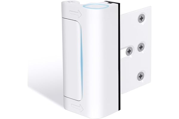 Door Reinforcement Lock Withstands 800lbs of Force - Extra Door Lock for Kids Safety with 8 Screws Prevents Unauthorized Entr